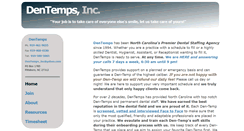 Desktop Screenshot of dentempsnc.com